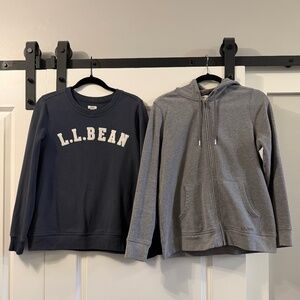 2 Women’s LL Bean Sweatshirts Size Medium